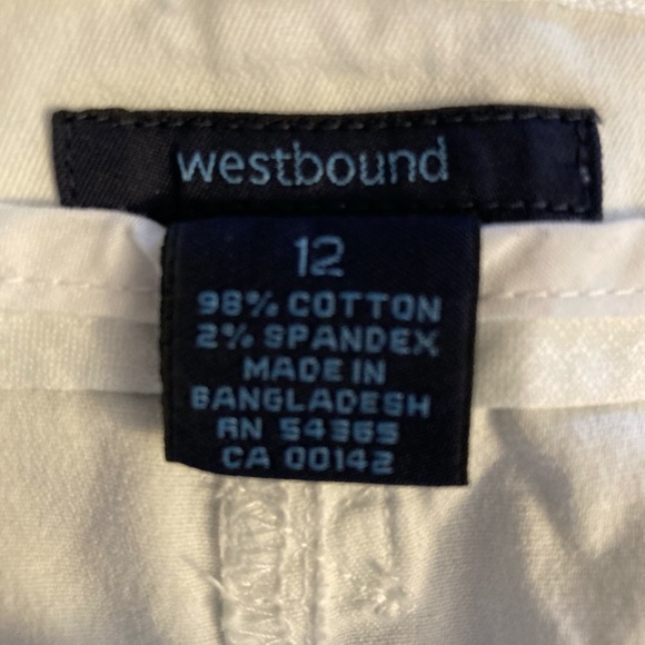 Westbound white cargo pants, size12. - Picture 6 of 6